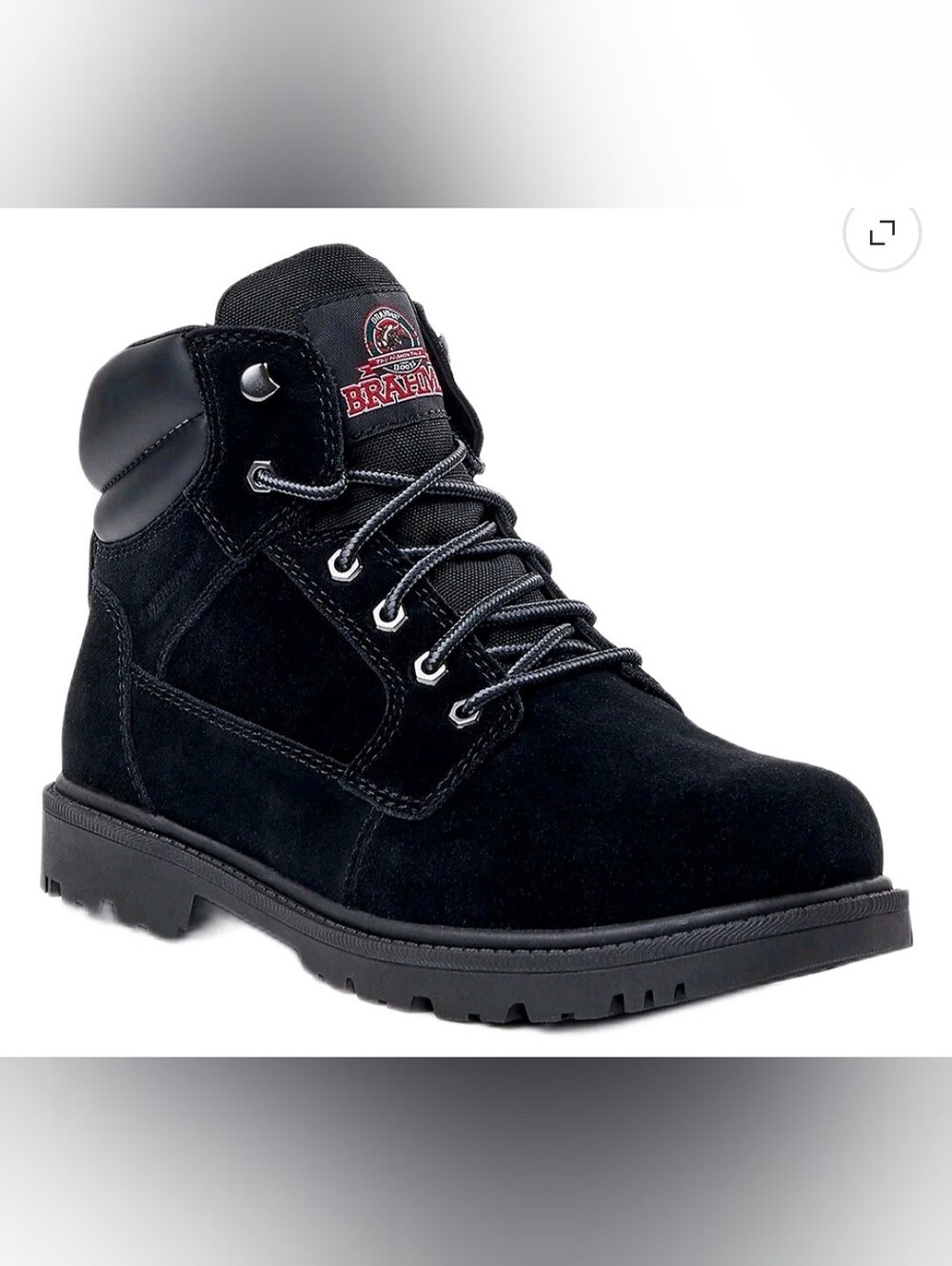 Brahma Bravo Men’s Waterproof Soft Toe Work Boots Black 8W NWT